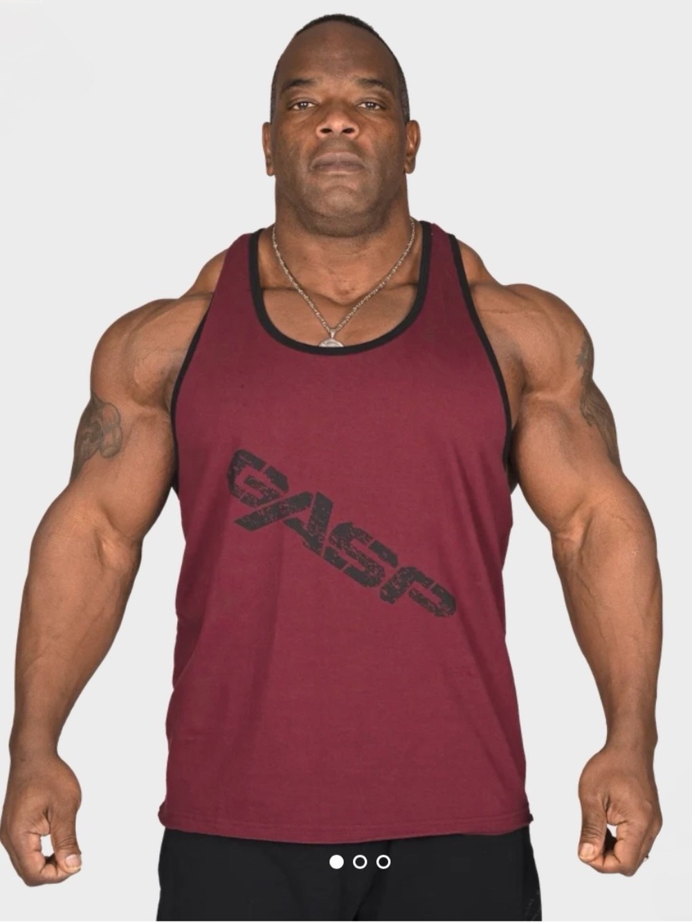 GASP Vintage T-back Men’s Maroon Tank